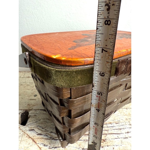 Vintage Romano Wicker Basket with‎ Lid & Printed Scene – Decorative Storage - Picture 10 of 10